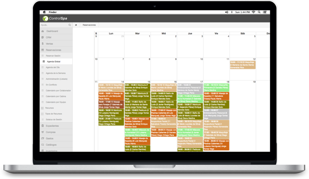 Software Controlspa – Módulo de Reservaciones controlspa_software_spa_agenda_spas